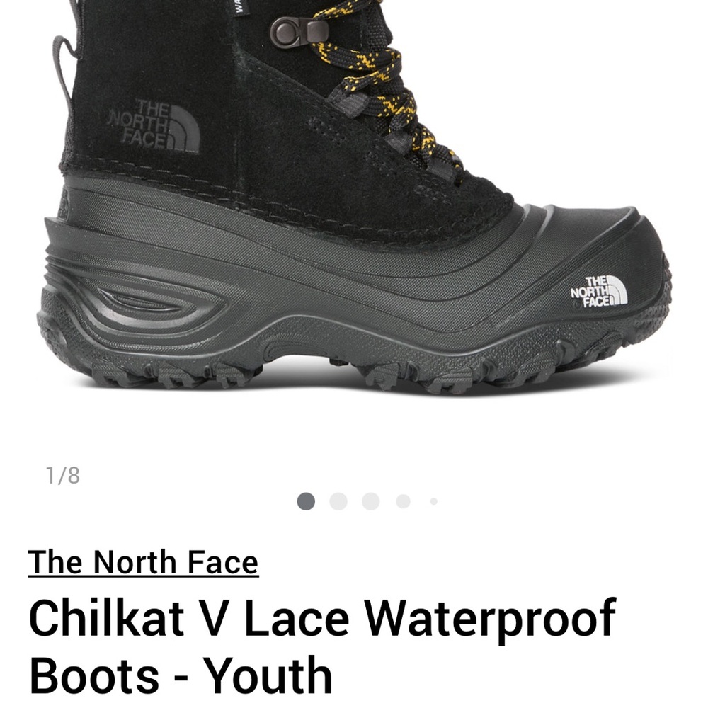 The North Face Youth Black Chilkat V Lace Boots